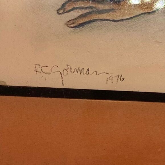 R.C Gorman Gallery Wall Tile Multicolor Lovely Native American Woman Decorative - Picture 5 of 13